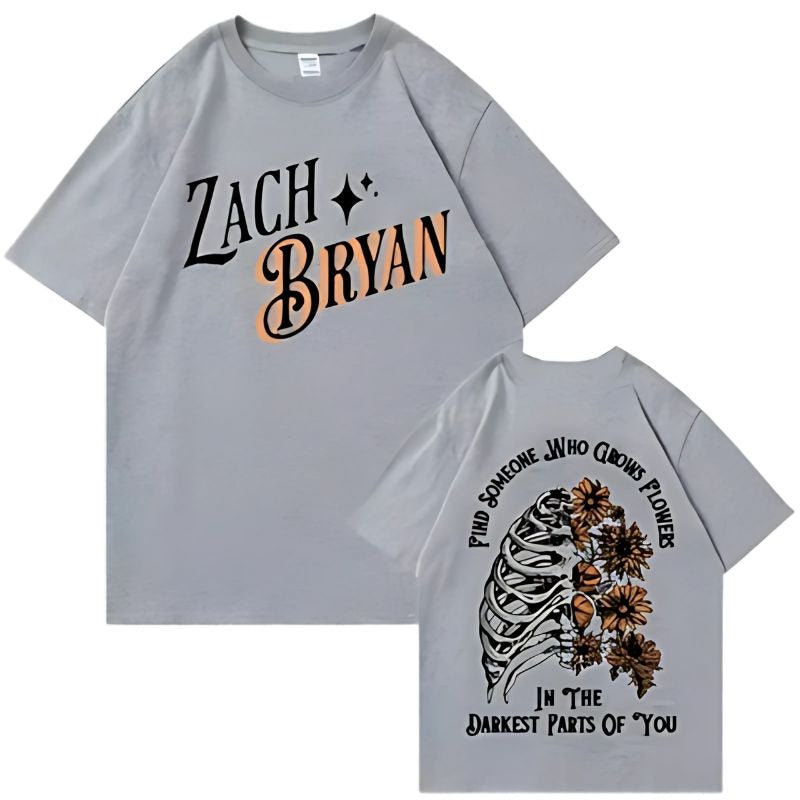Grey Shirt Find Someone Who Grows Flowers
