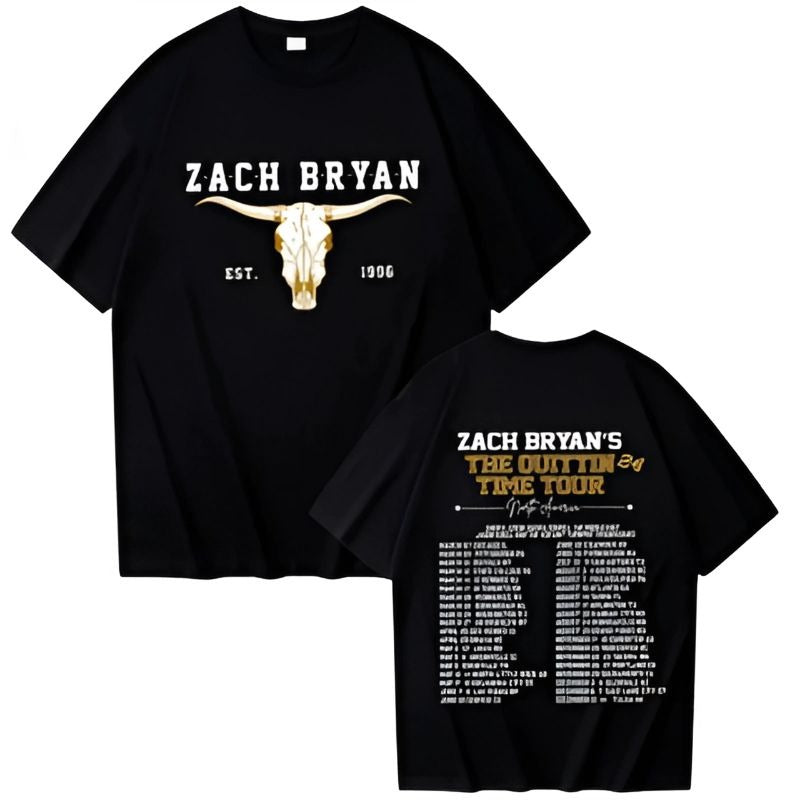 The Quittin Time Tour 2024 Black Shirt