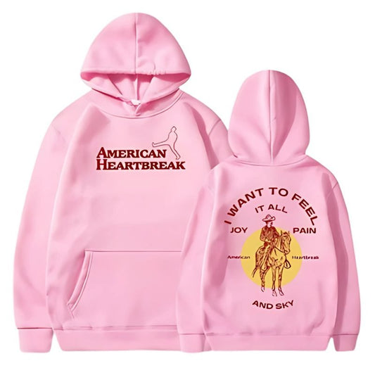 American Heartbreak Pink Hoodie