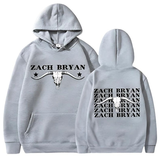 Bull Skull Grey Hoodie