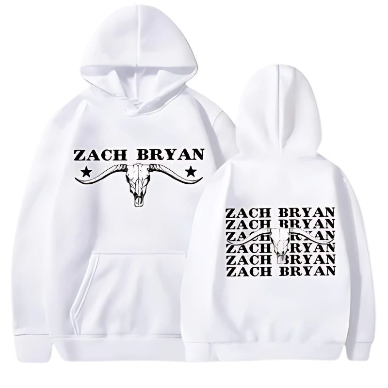 Bull Skull White Hoodie