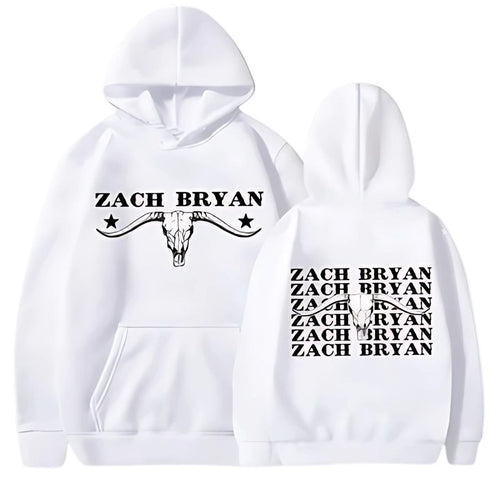 Bull Skull White Hoodie