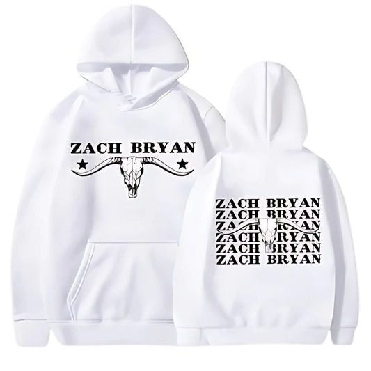 Bull Skull White Hoodie