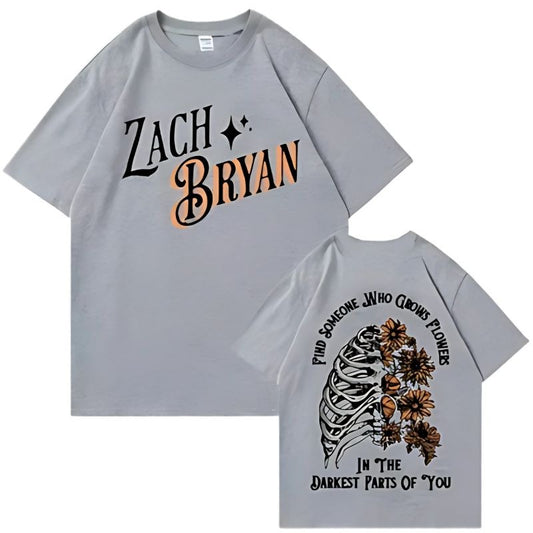 Grey Shirt Find Someone Who Grows Flowers