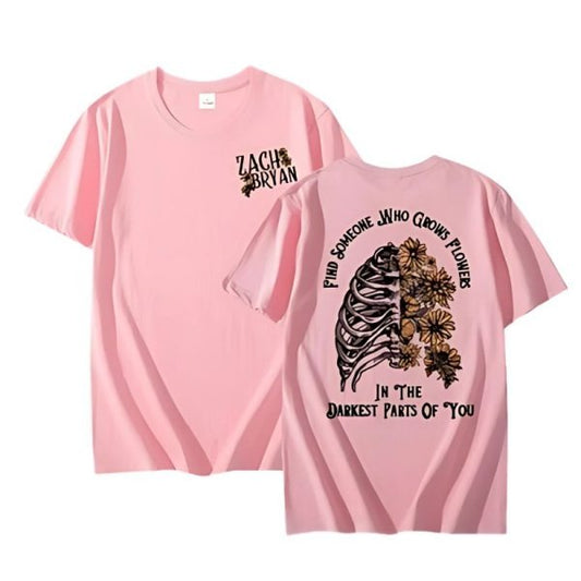 Pink Shirt Find Someone Who Grows Flowers