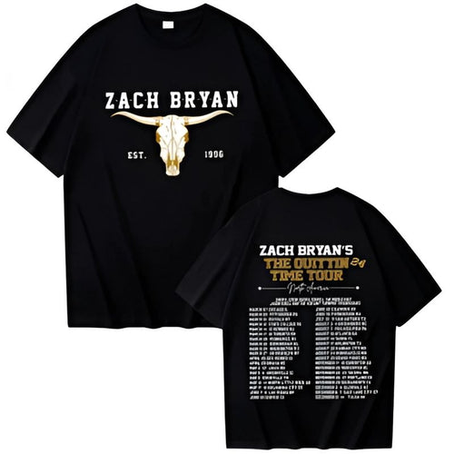The Quittin Time Tour 2024 Black Shirt