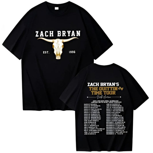 The Quittin Time Tour 2024 Black Shirt