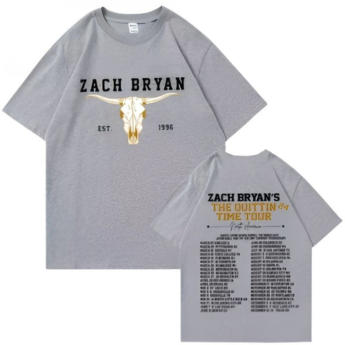 The Quittin Time Tour 2024 Grey Shirt