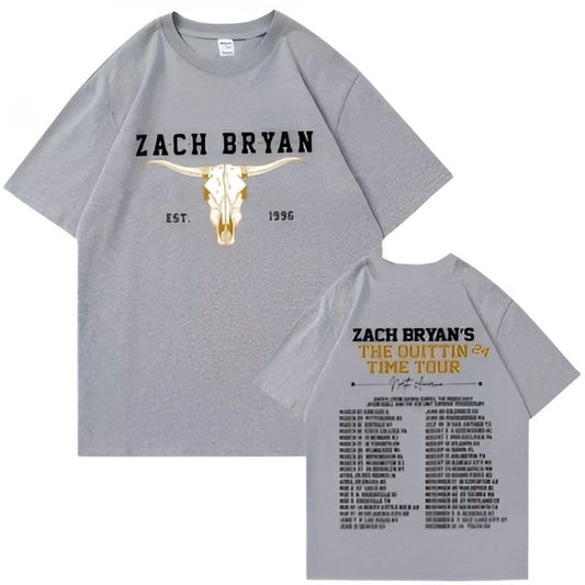 The Quittin Time Tour 2024 Grey Shirt