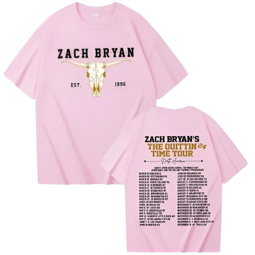 The Quittin Time Tour 2024 Pink Shirt